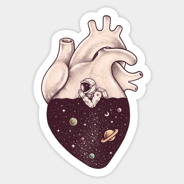 Heart full of stars Sticker by enkeldika2